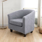 2Pcs/Set Stretch Club Chair Slipcover Printed Tub Chair Covers Armchair Covers