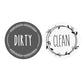 Clean Dirty Dishwasher Sign Easy Read Non-Scratch Indicator