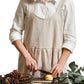 Cotton Linen Aprons Cross Back Apron with Pockets for Kitchen Flower Shop