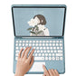 Wireless Bluetooth Keyboard and iPad Protective Case Set for iPad 10.2 inch