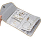 Foldable Travel Jewelry Organizer Case for Rings Necklaces Bracelets Earrings