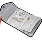 Foldable Travel Jewelry Organizer Case for Rings Necklaces Bracelets Earrings