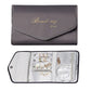 Foldable Travel Jewelry Organizer Case for Rings Necklaces Bracelets Earrings