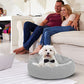 Pet Bed with Attached Blanket Hooded for Small Dogs and Cats