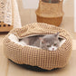 Pet Bed with Attached Blanket Hooded for Small Dogs and Cats