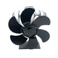 6 Blades ECO Heat Powered Wood Stove Fireplace Fan