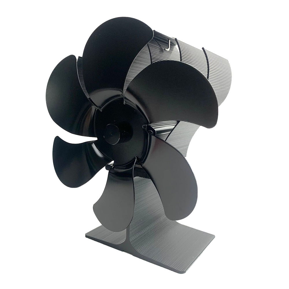 6 Blades ECO Heat Powered Wood Stove Fireplace Fan