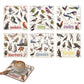 Set of 6 Square Funny Bird Pun Coasters