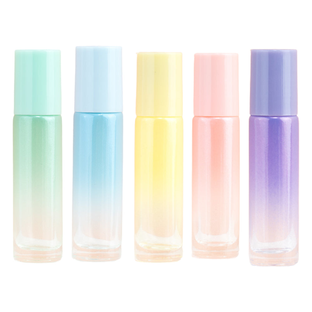 5Pcs 10ml Glass Roller Bottles THICK Roll On Bottles Roller Ball Essential Oil