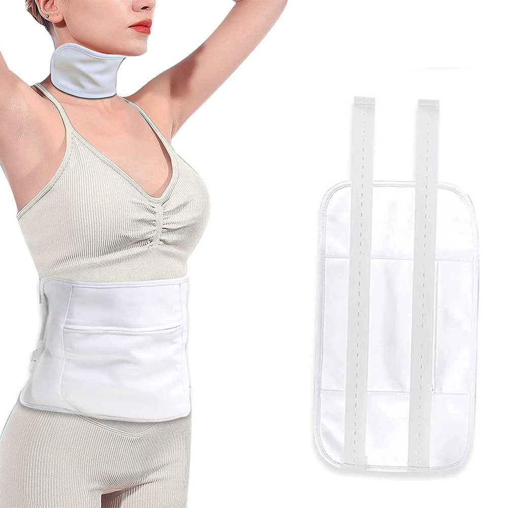 Castor Oil Pack Kit Compress Reusable Wrap Belt for Inflammation Toxin Remover