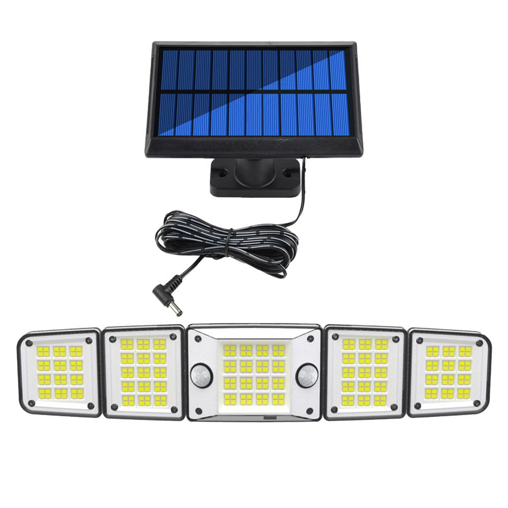 5 Heads Solar Motion Sensor Wall Lights-Split Solar Panel