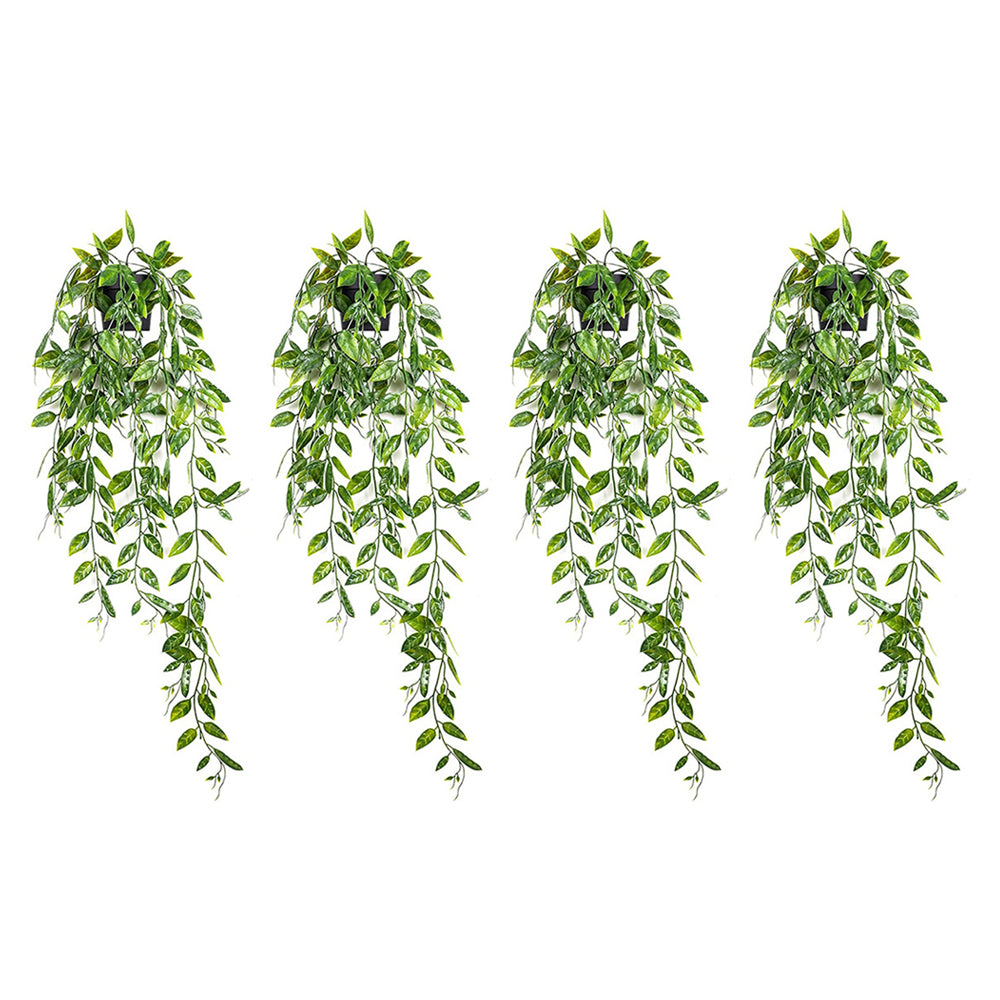 4Pcs 65CM Artificial Hanging Plants Fake Potted Hanging Plants