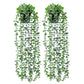 2Pcs 55CM Artificial Hanging Plants Fake Potted Hanging Plants