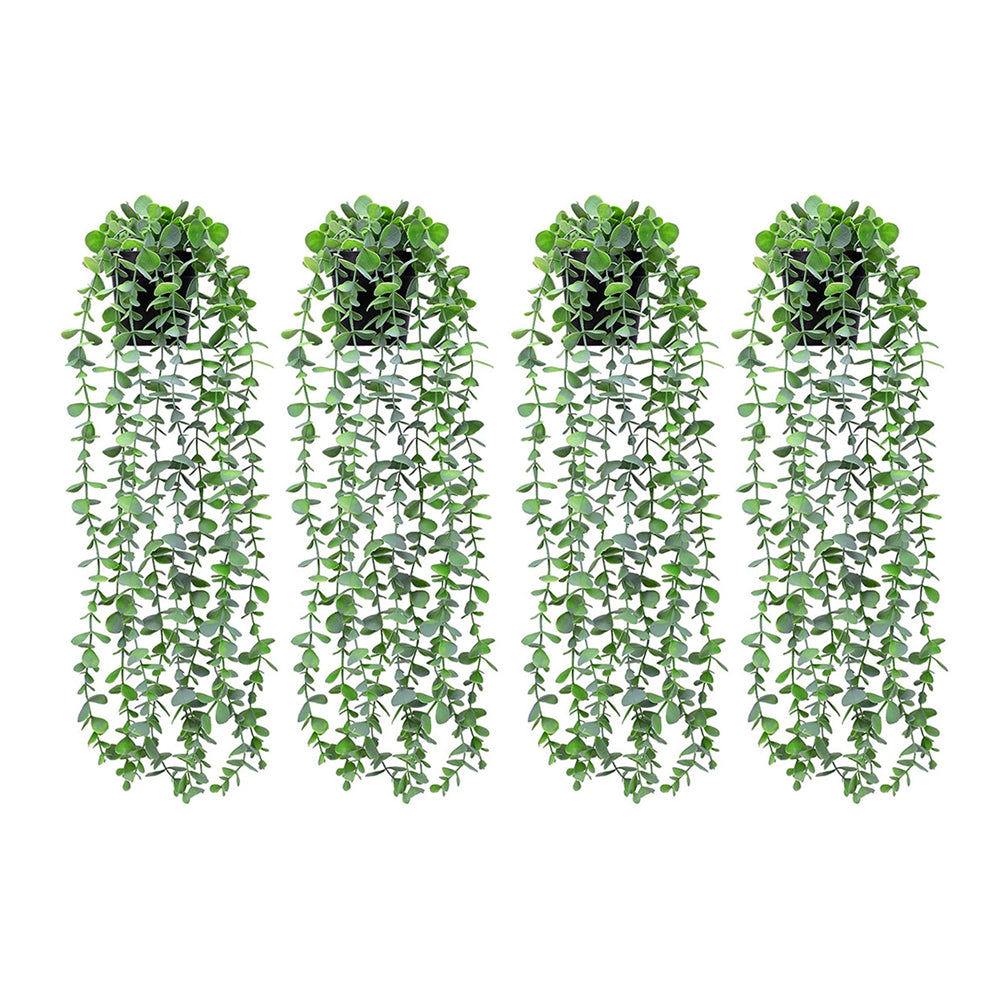 4Pcs 55CM Artificial Hanging Plants Fake Potted Hanging Plants