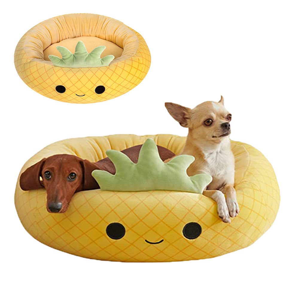 40cm Cartoon Pet Bed Cat Dog Calming Sleeping Bed Plush Pet Bed Pet Kennel Bed