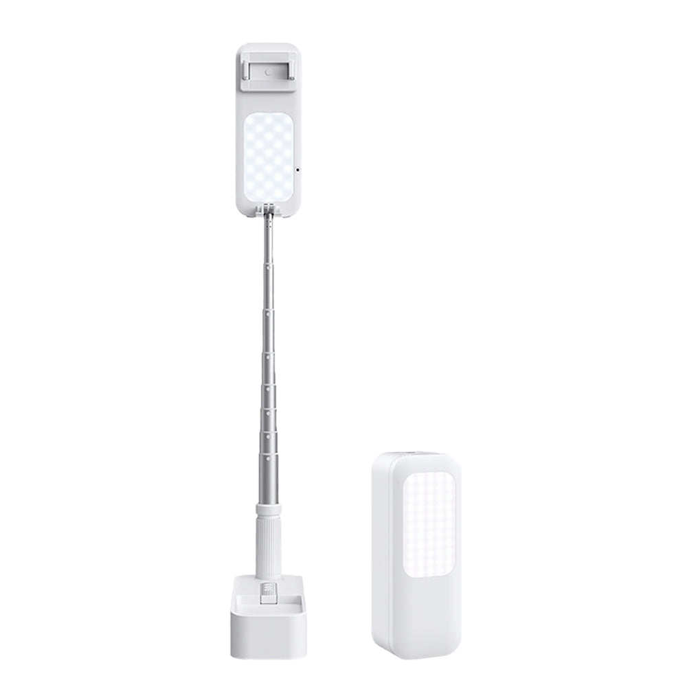 Portable Phone Holder Stand Wireless Dimmable LED Selfie Fill Light Lamp