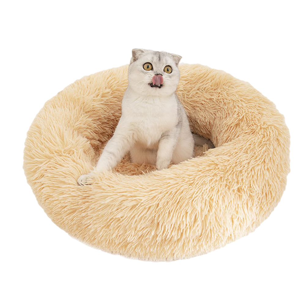 Plush Dog Cat Pet Calming Bed Zipper Cover