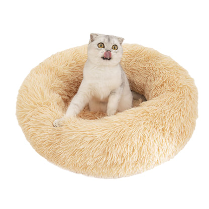 Plush Dog Cat Pet Calming Bed Zipper Cover