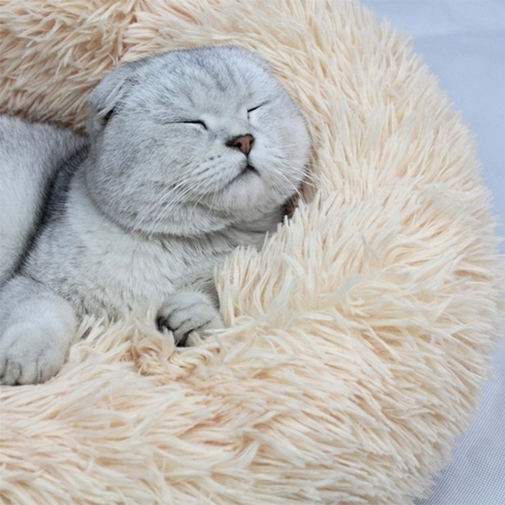 Plush Dog Cat Pet Calming Bed Zipper Cover