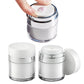 2-Pack Cream Jar Vacuum Bottle Empty Airless Cosmetic Container