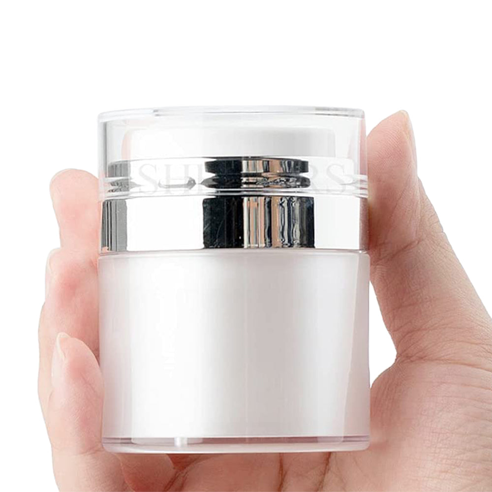 2-Pack Cream Jar Vacuum Bottle Empty Airless Cosmetic Container