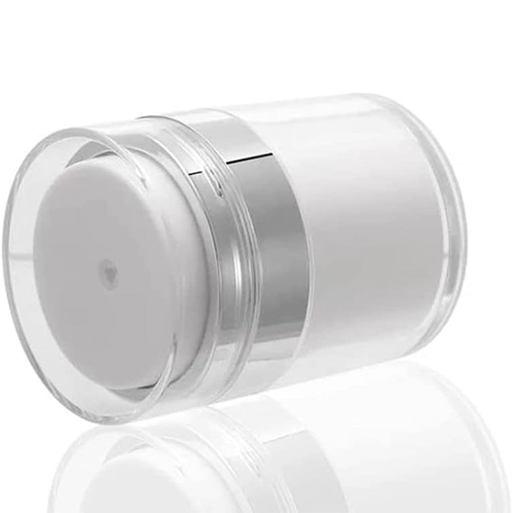 2-Pack Cream Jar Vacuum Bottle Empty Airless Cosmetic Container
