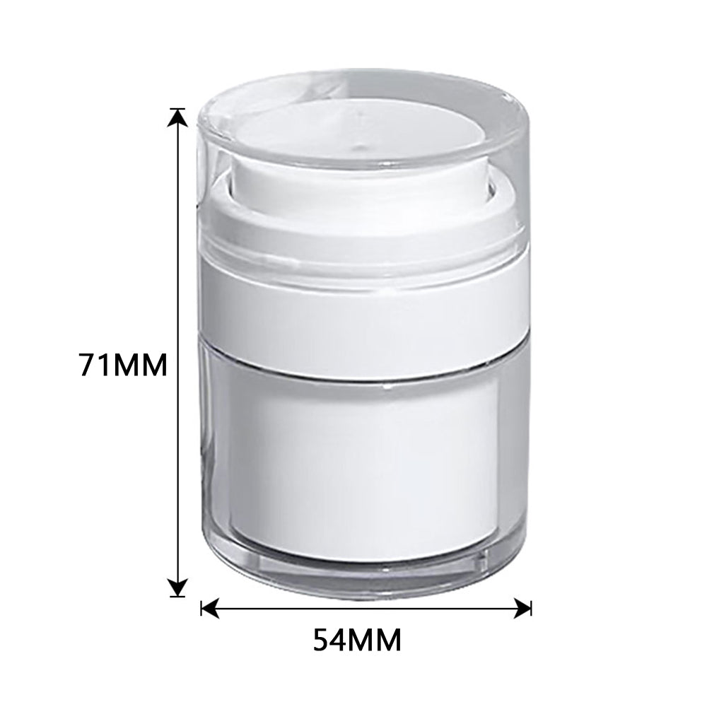 2-Pack Cream Jar Vacuum Bottle Empty Airless Cosmetic Container