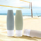 4-Pack Silicone Travel Bottle Set Refillable Toiletry Containers