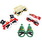 12pcs Christmas Glasses Frame Novelty Glitter Party Costume Eyeglasses for All Ages