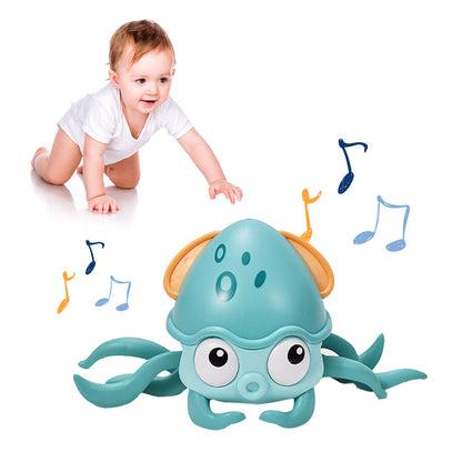 Electric Music Crawling Octopus Kid Toy With LED Light for Kids