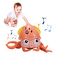 Electric Music Crawling Octopus Kid Toy With LED Light for Kids
