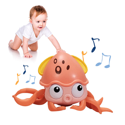 Electric Music Crawling Octopus Kid Toy With LED Light for Kids