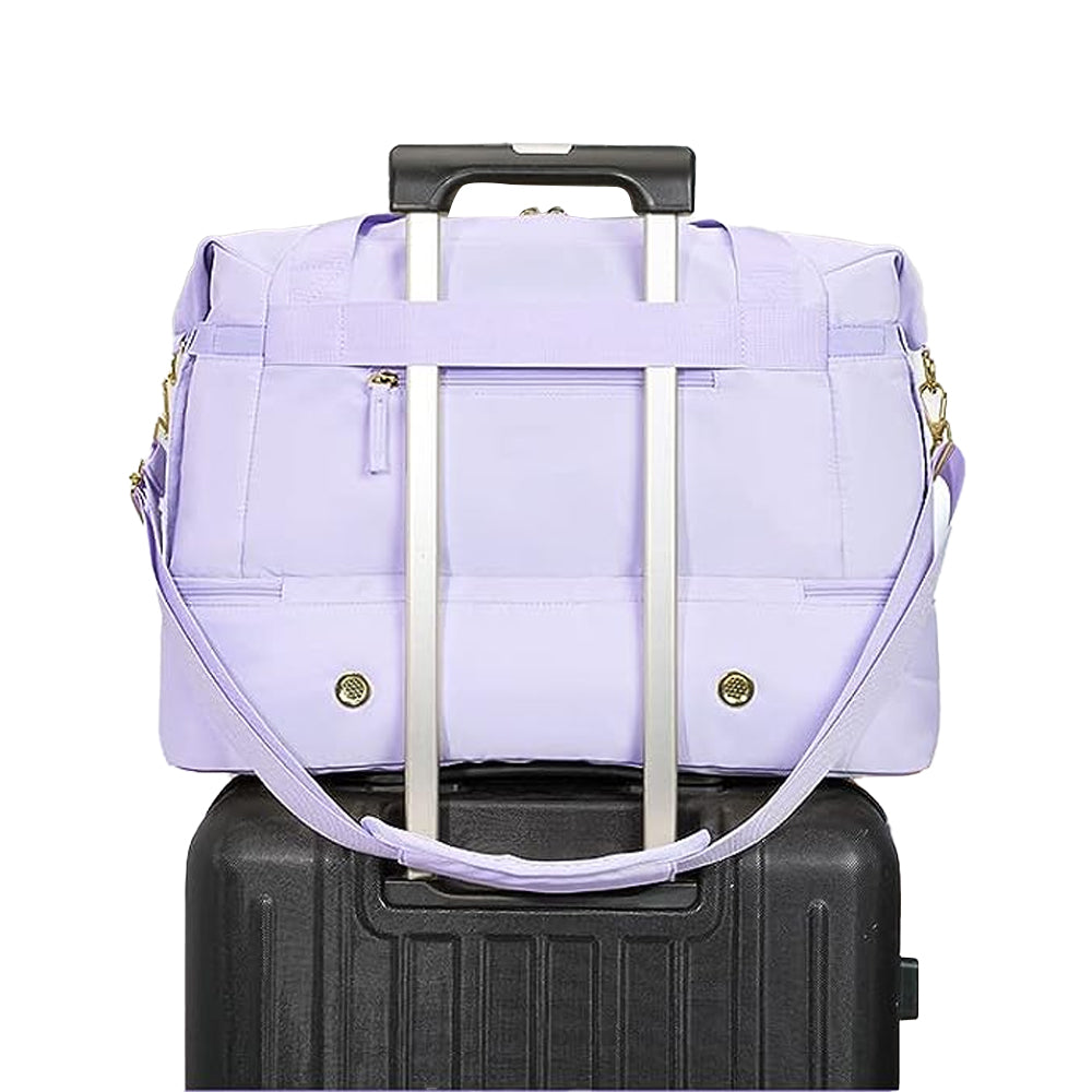 2Pcs Travel Duffel Bag and Toiletry Sports Gym Bag Set with Shoes Compartment