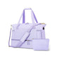 2Pcs Travel Duffel Bag and Toiletry Sports Gym Bag Set with Shoes Compartment