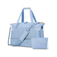 2Pcs Travel Duffel Bag and Toiletry Sports Gym Bag Set with Shoes Compartment