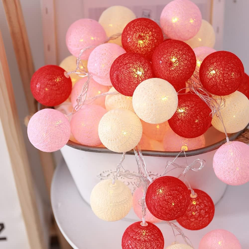 3M 20LED Cotton Ball LED String Light Fairy Light Party Christmas Decorative Lights