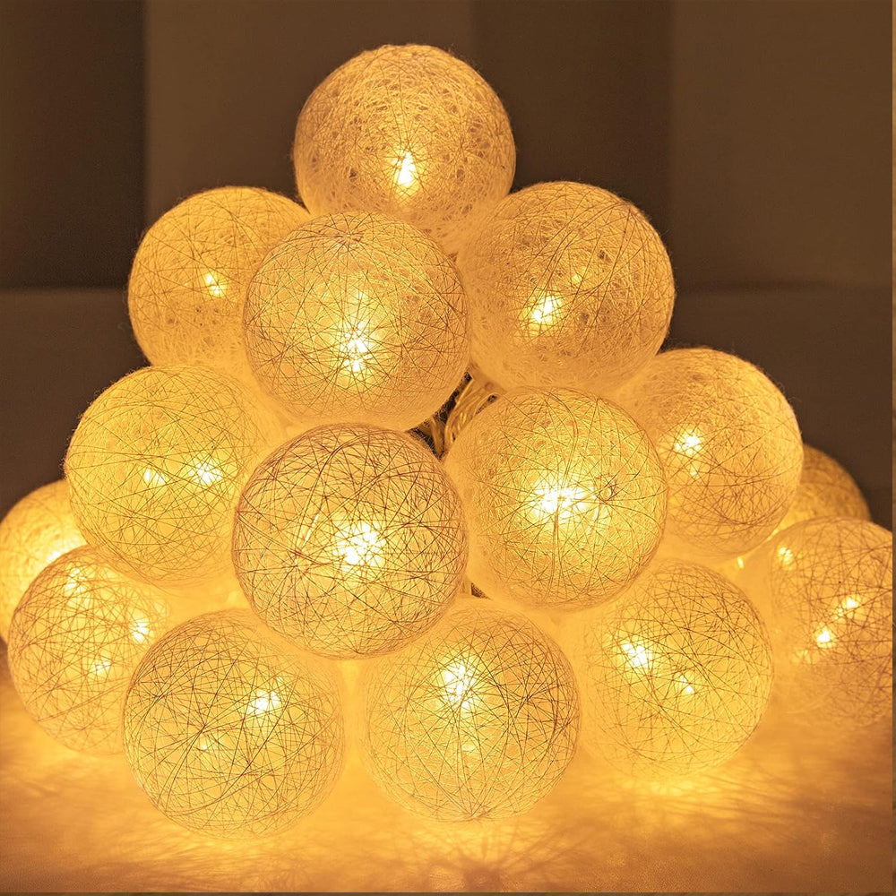 3M 20LED Cotton Ball LED String Light Fairy Light Party Christmas Decorative Lights