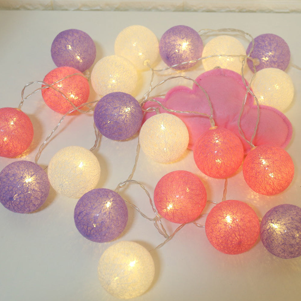 3M 20LED Cotton Ball LED String Light Fairy Light Party Christmas Decorative Lights