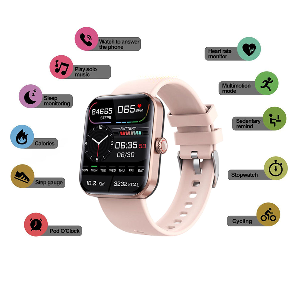 Sports Watch Bluetooth Call Monitoring Heart Rate Blood Glucose Smart