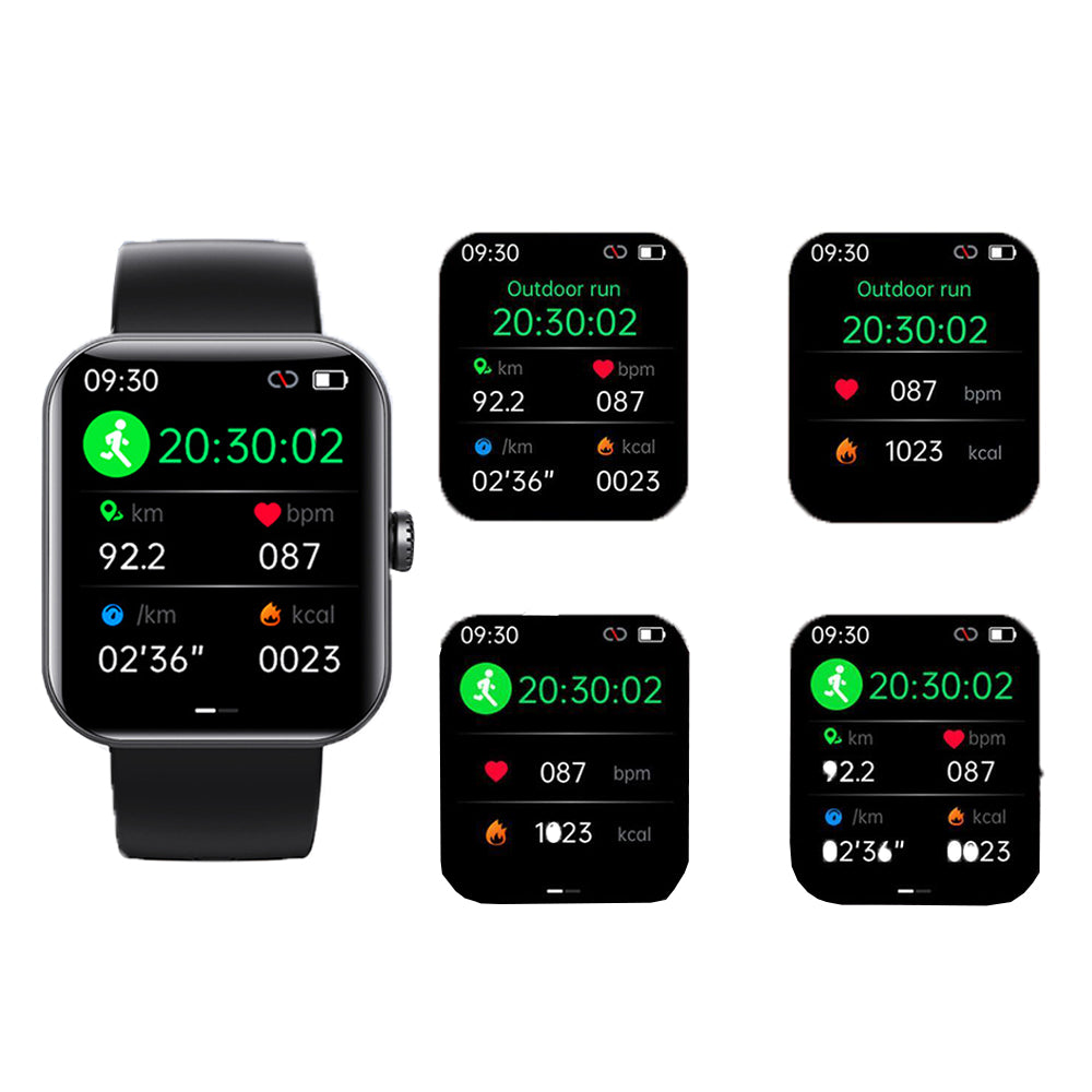 Sports Watch Bluetooth Call Monitoring Heart Rate Blood Glucose Smart