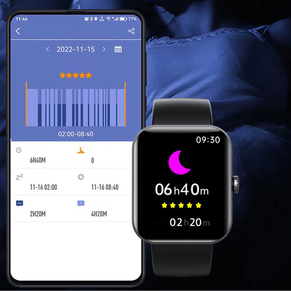 Sports Watch Bluetooth Call Monitoring Heart Rate Blood Glucose Smart
