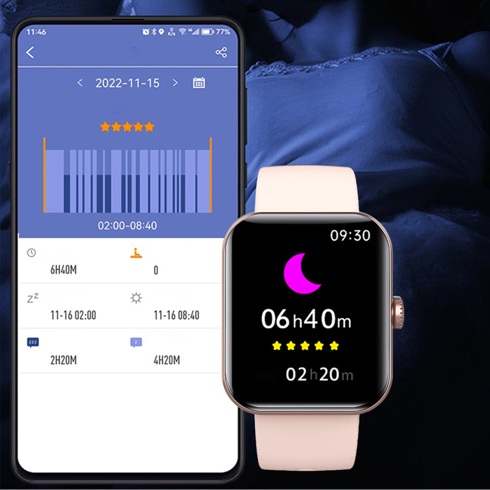 Sports Watch Bluetooth Call Monitoring Heart Rate Blood Glucose Smart