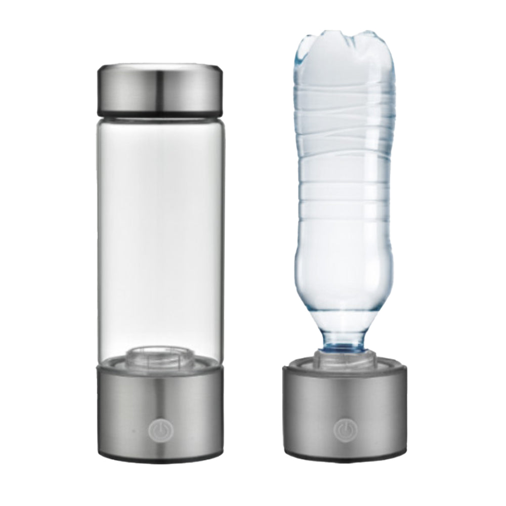 Electronic Water Bottle 2-in-1 450ml USB Rechargeable Hydrogen-rich
