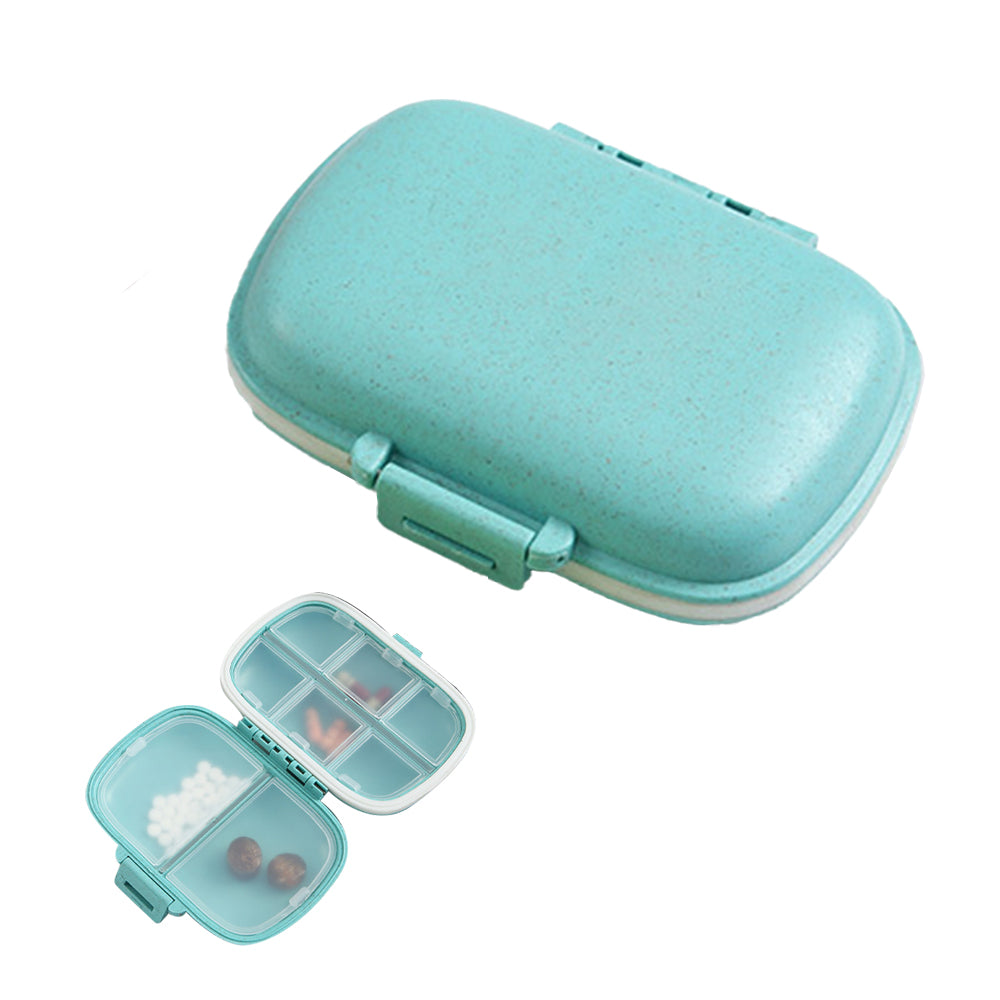 2Pcs Travel Pill Box Medicine Dispenser Box