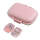 2Pcs Travel Pill Box Medicine Dispenser Box