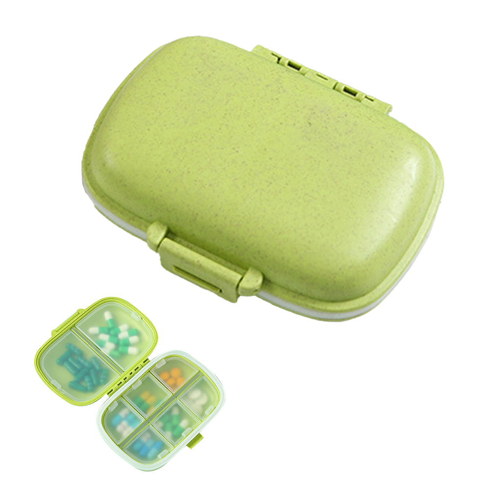 2Pcs Travel Pill Box Medicine Dispenser Box