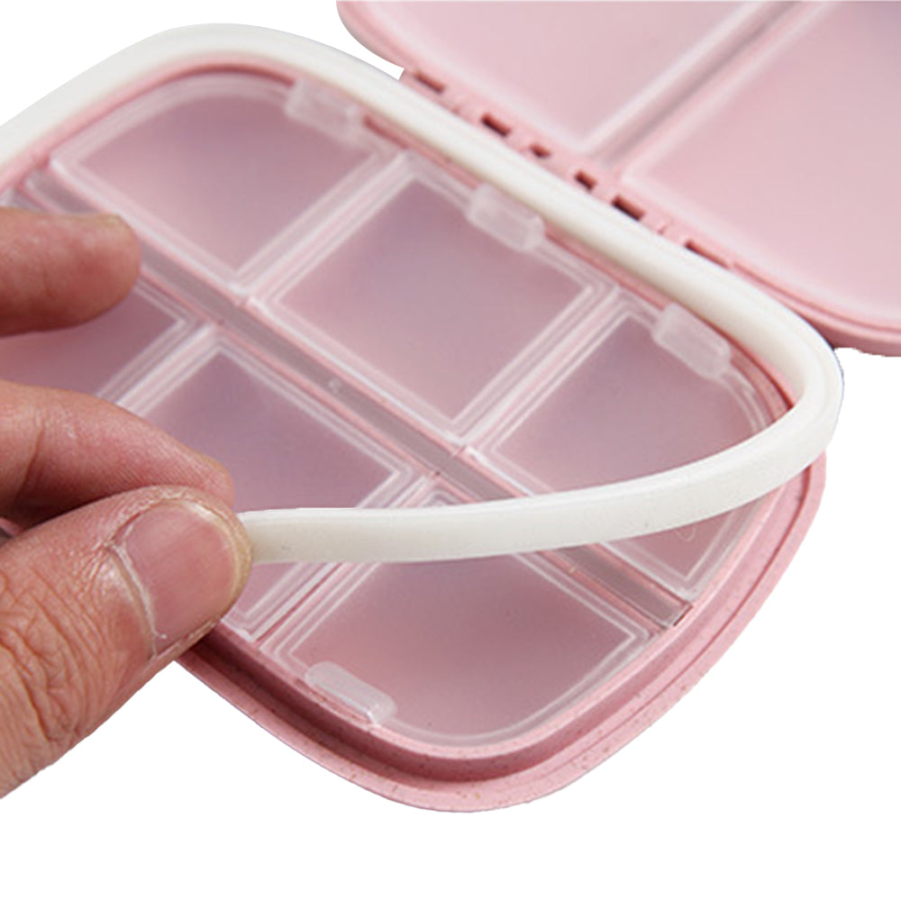 2Pcs Travel Pill Box Medicine Dispenser Box