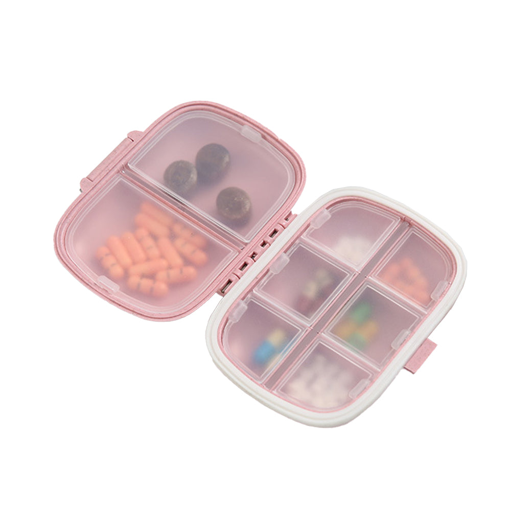 2Pcs Travel Pill Box Medicine Dispenser Box