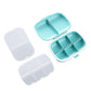 2Pcs Travel Pill Box Medicine Dispenser Box