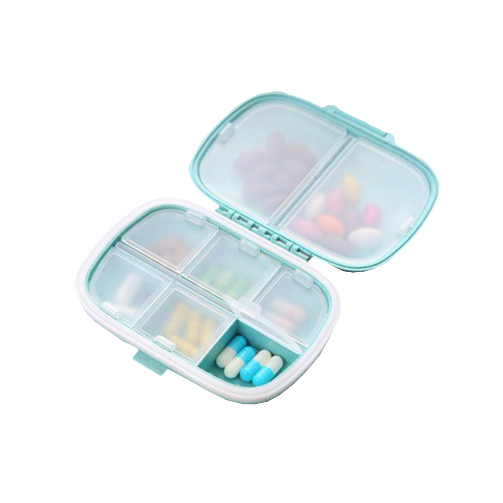 2Pcs Travel Pill Box Medicine Dispenser Box